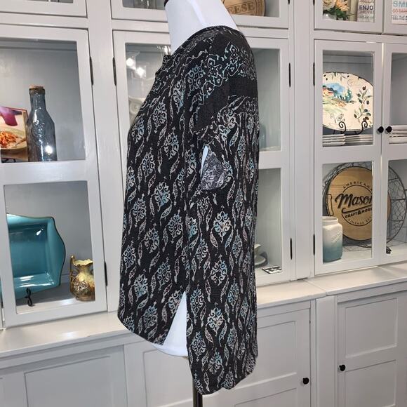 BCBGMaxAzria Ayanna Hi-Lo Vneck Oversized Top Sz S - Picture 2 of 7